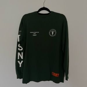 Heron Preston x DSNY Long Sleeve Green Shirt